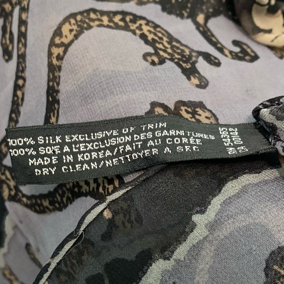 Peter Nygard VERY Large Silk Scarf Sarong Sized - 36” by 72” - Picture 9 of 12